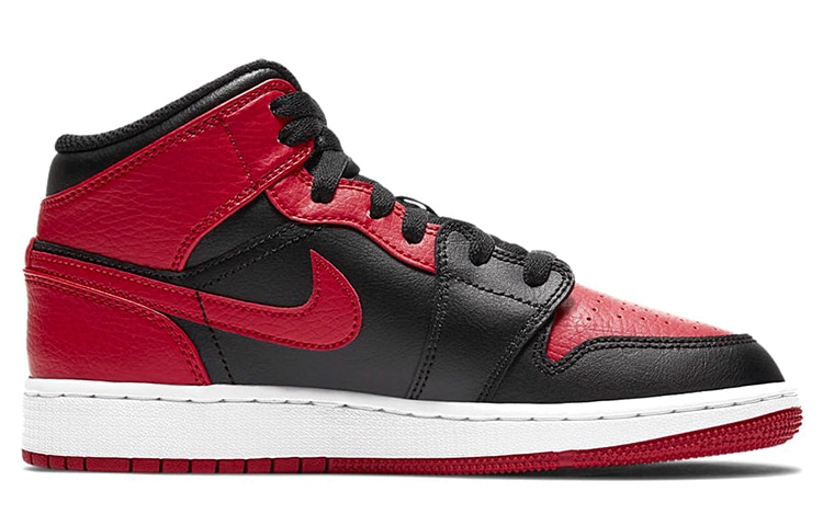 Jordan Air Jordan 1 Mid "Banned" GS — фото 11