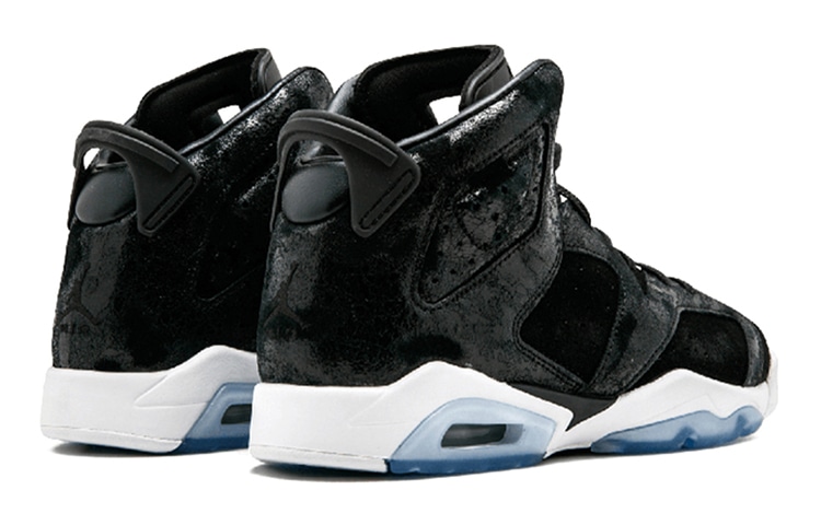 Jordan Air Jordan 6 Retro Heiress Black Suede GS — фото 9