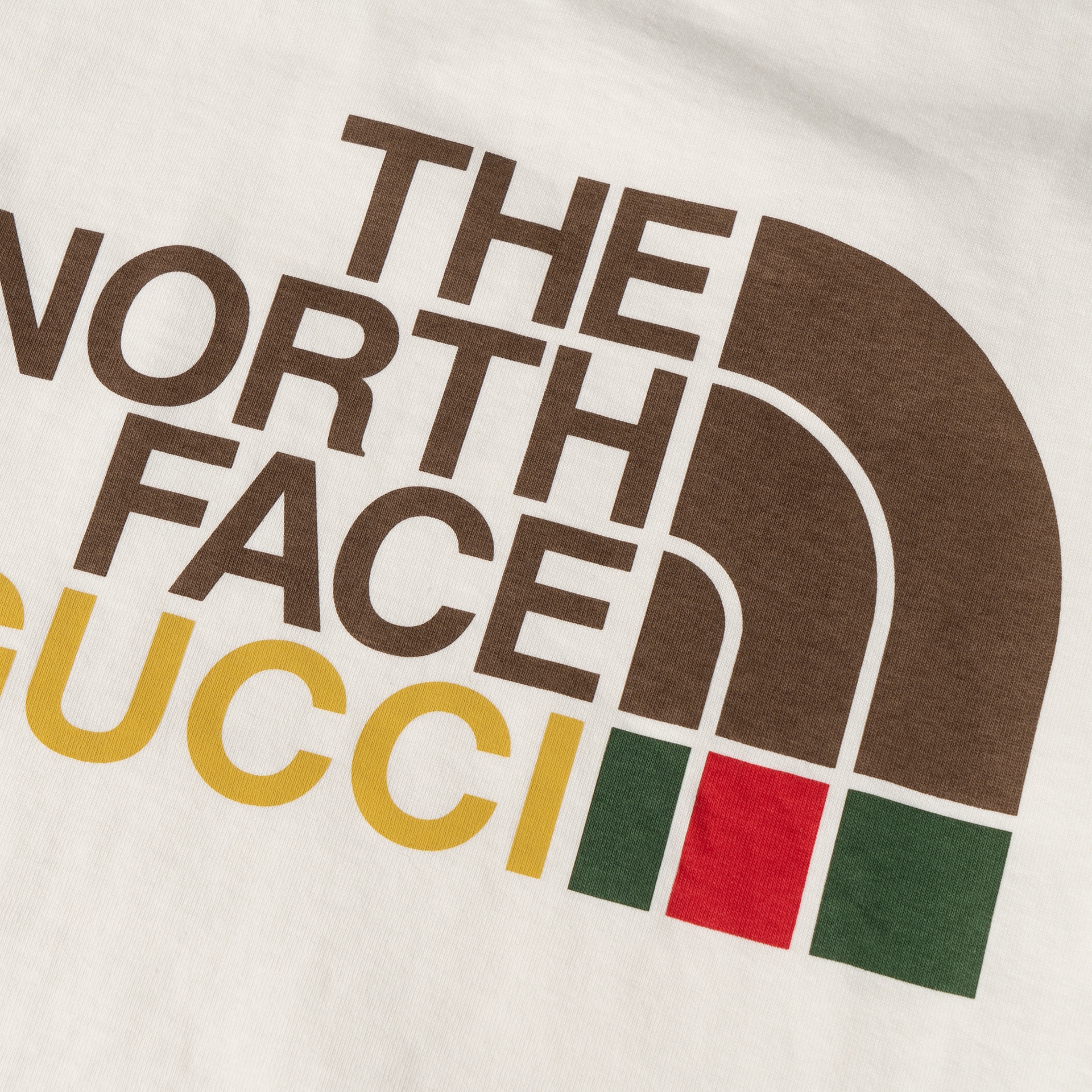 Gucci x The North Face Logo T-Shirt White — фото 7