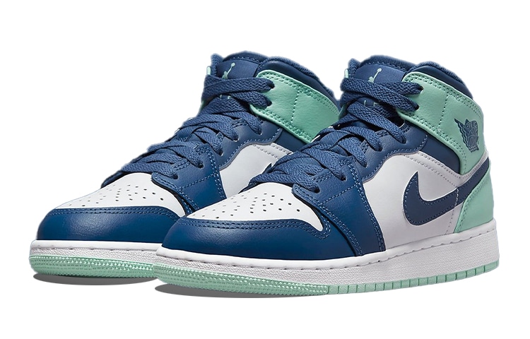 Jordan Air Jordan 1 Mid "Blue Mint" GS — фото 9