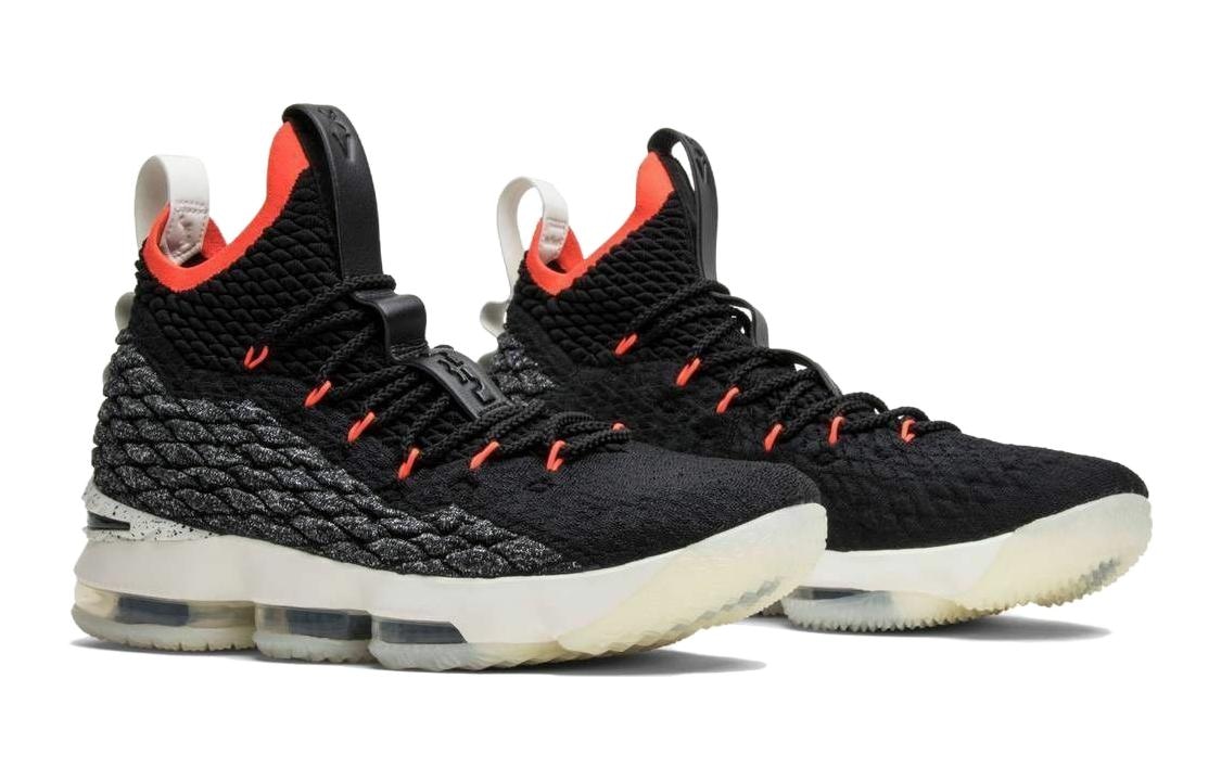 Nike Lebron 15 Black Bright Crimson — фото 8