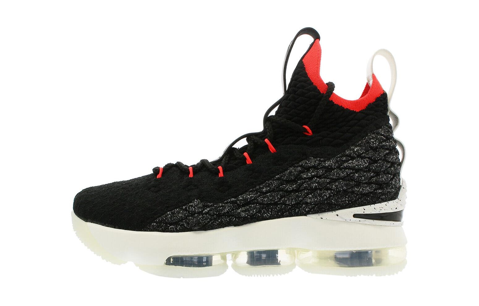 Nike Lebron 15 Black Bright Crimson — фото 6