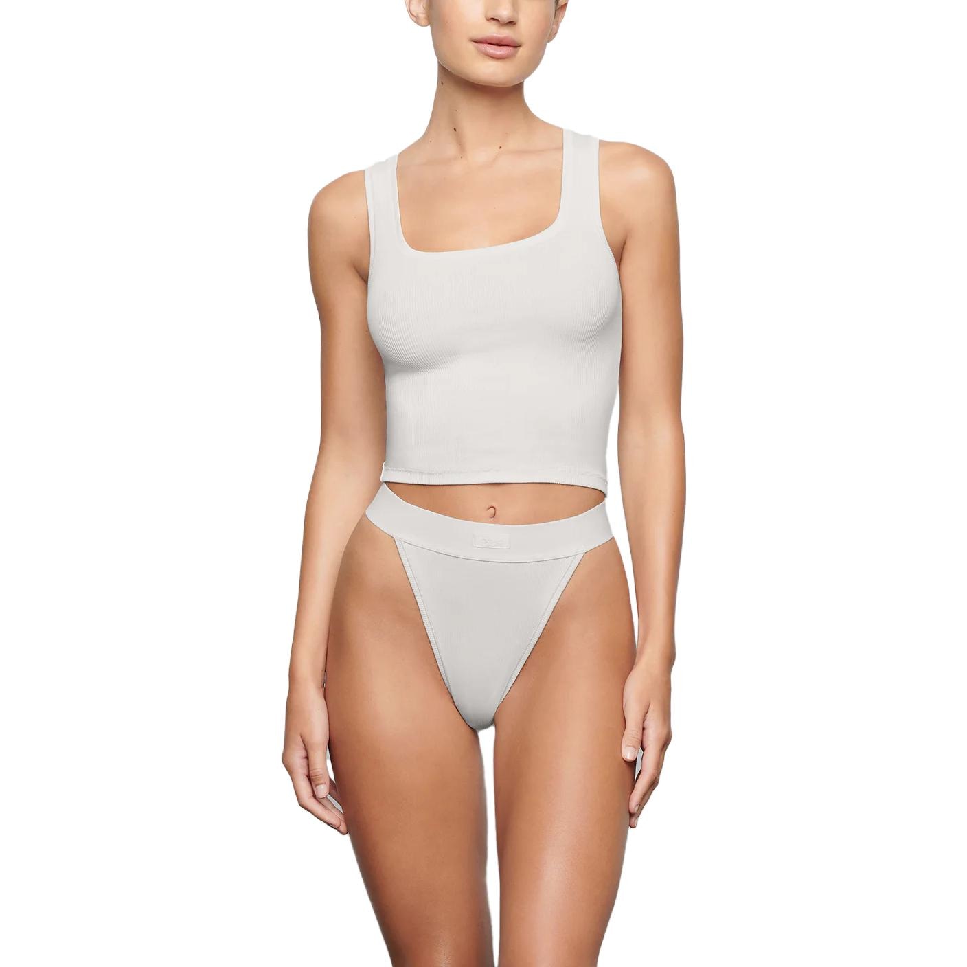 Skims Cotton Rib Tank Marble — фото 6