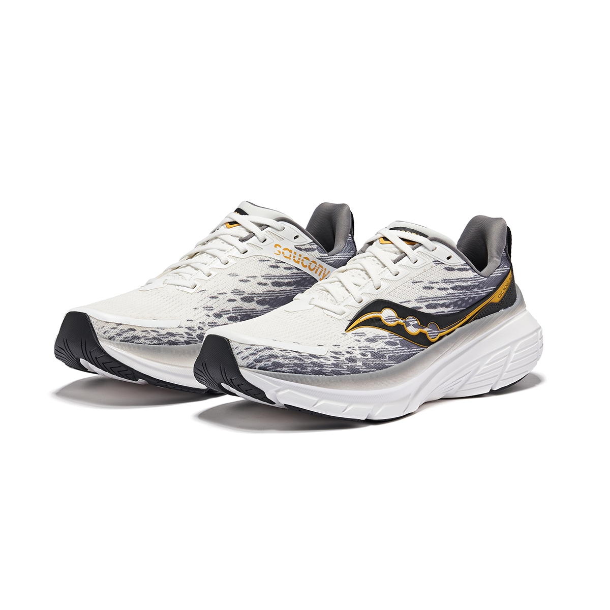 Saucony Guide 17 White Grey Black — фото 7