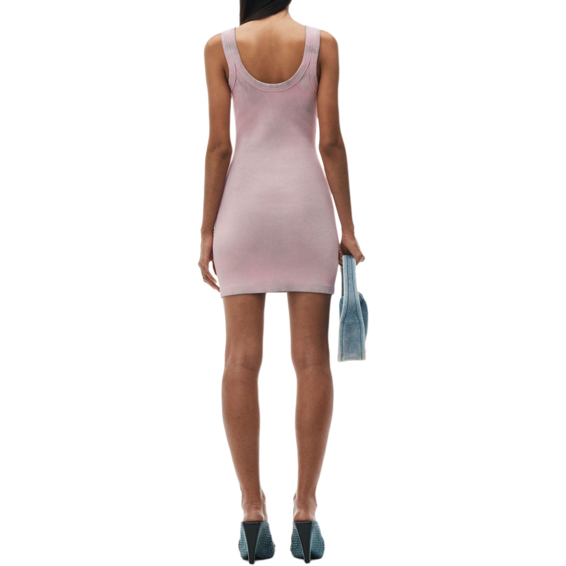 Alexander Wang Spoon Neck Mini Dress Pink — фото 2