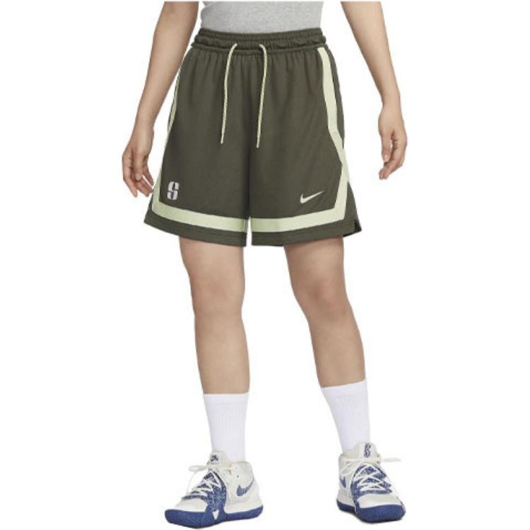 Nike Sabrina Patchwork Basketball Shorts Olive — фото 3