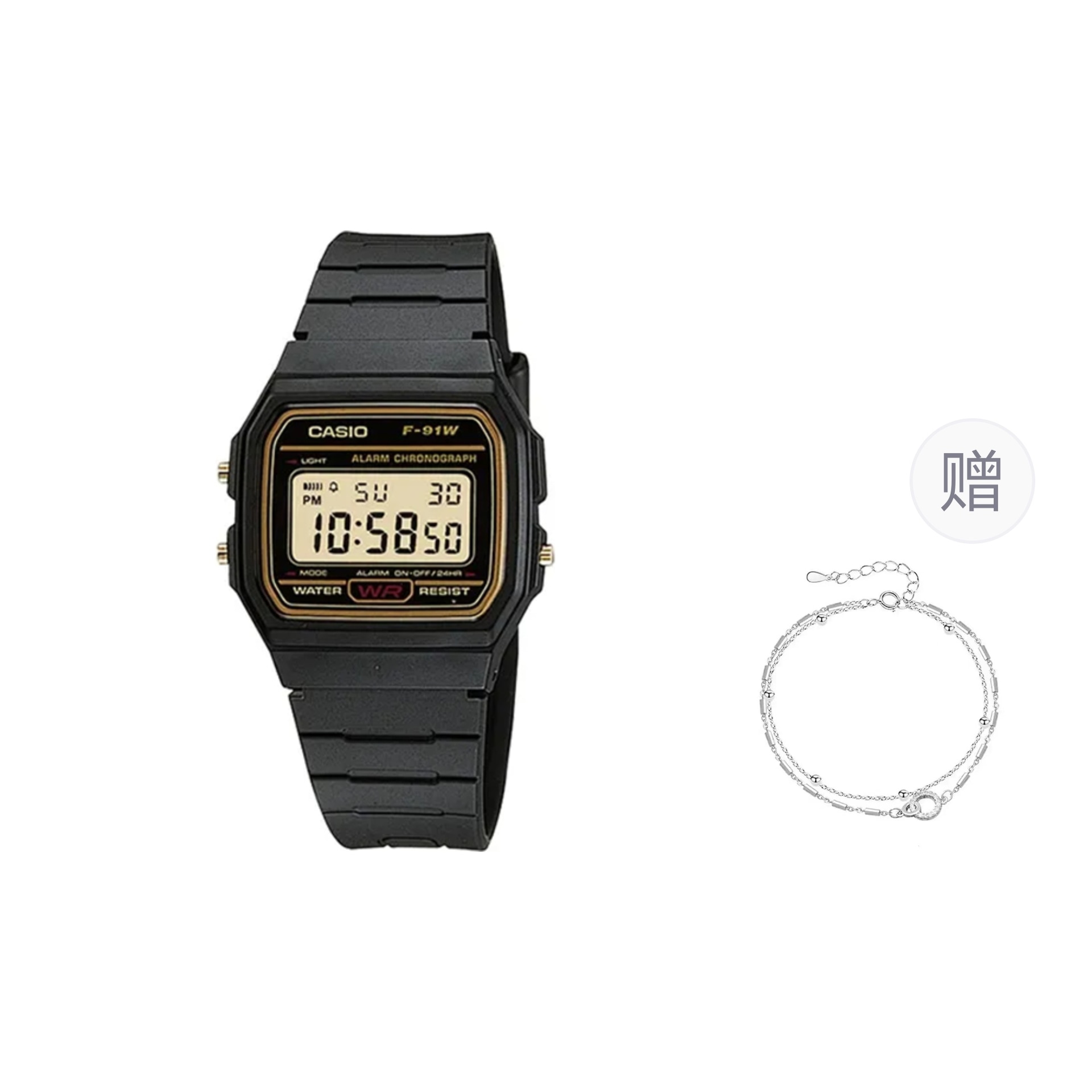 Часы CASIO/卡西欧 Casio Classic Retro Quartz Black Dial