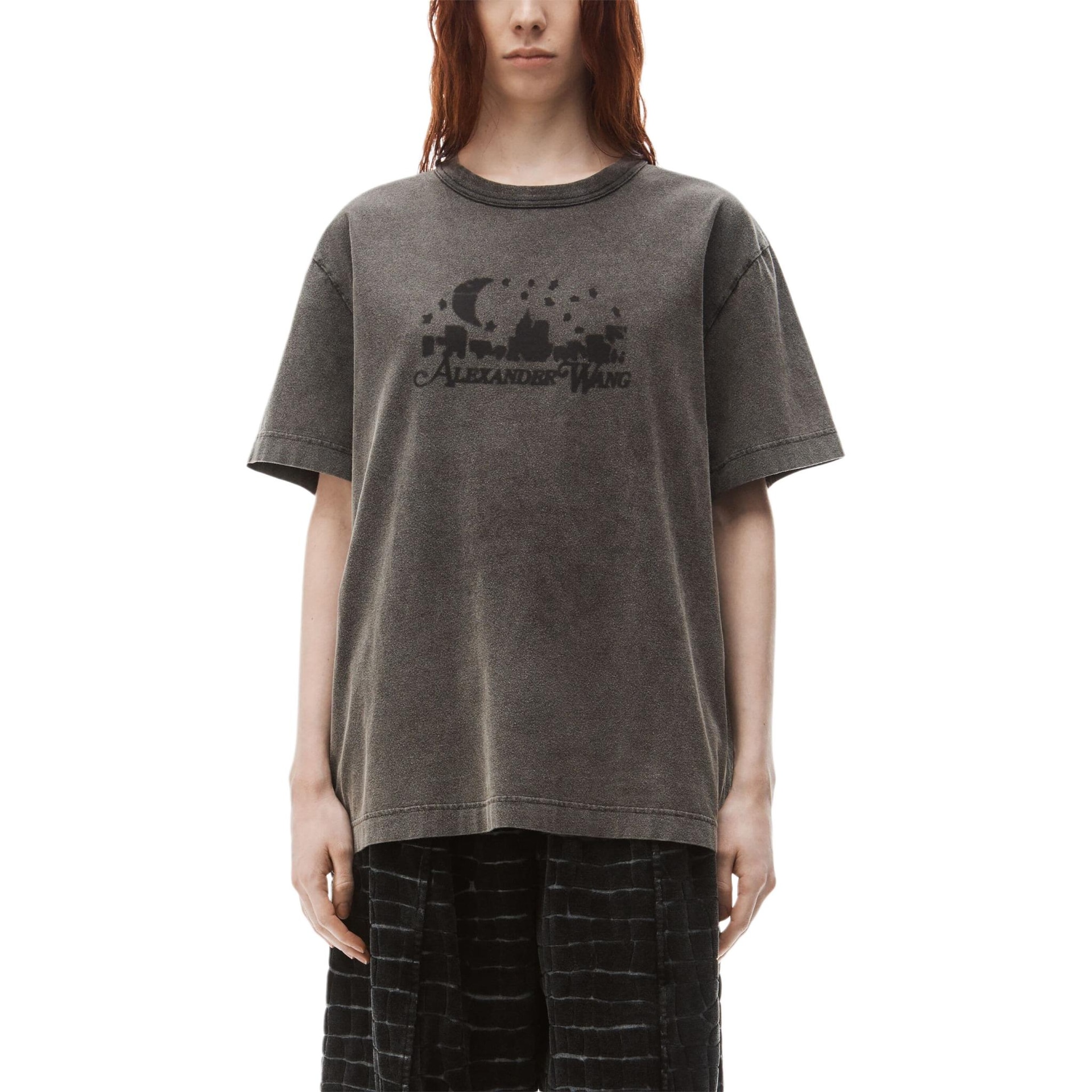 Alexander Wang SS24 Charcoal T-Shirt — фото 1