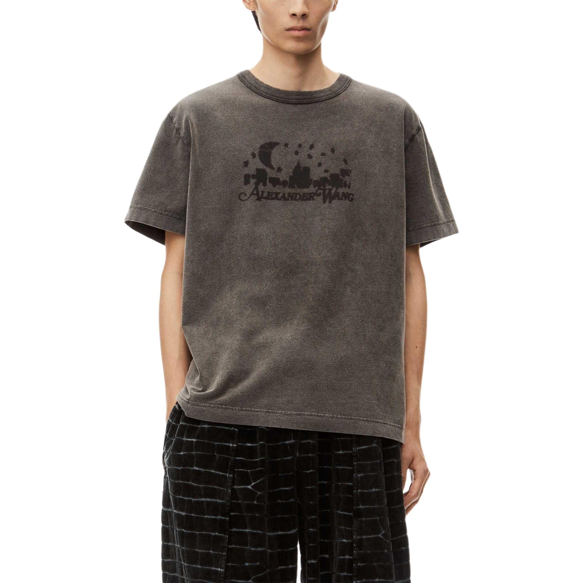 Alexander Wang SS24 Charcoal T-Shirt — фото 3