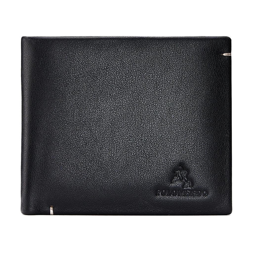 POLOMEISDO Short Leather Wallet Gold