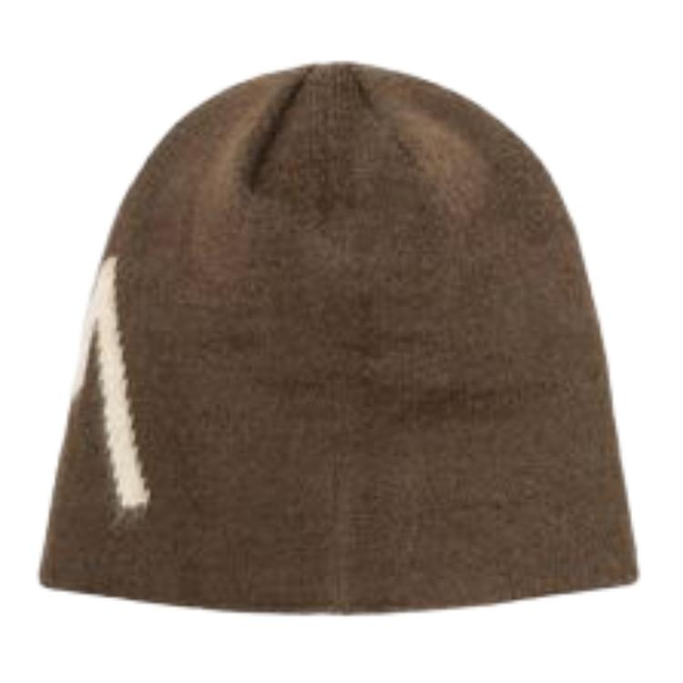 Stussy Solid Logo Acrylic Beanie Brown — фото 1