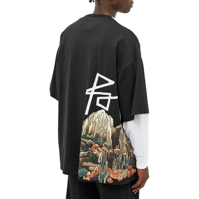 Palm Angels Skull Print T-Shirt Black — фото 3
