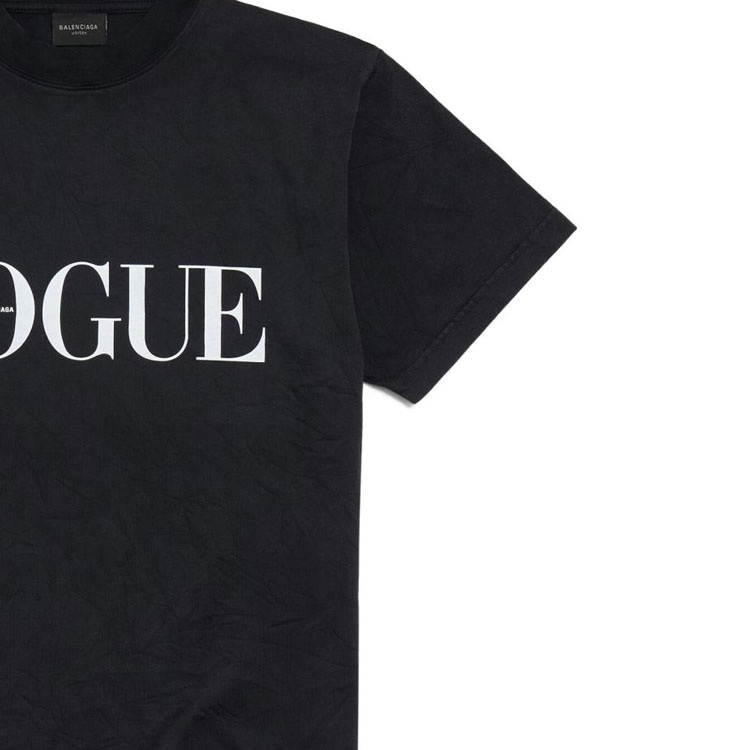 Balenciaga Printed Crewneck T-Shirt Black — фото 5