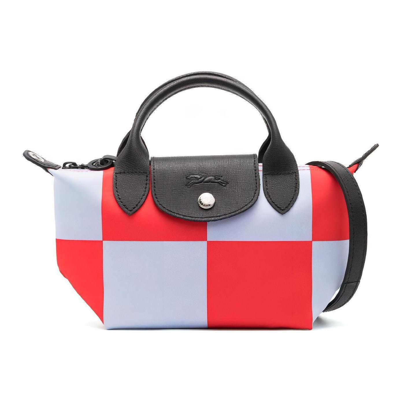 LONGCHAMP/珑骧 Longchamp Le Pliage Mini Sky Blue Red