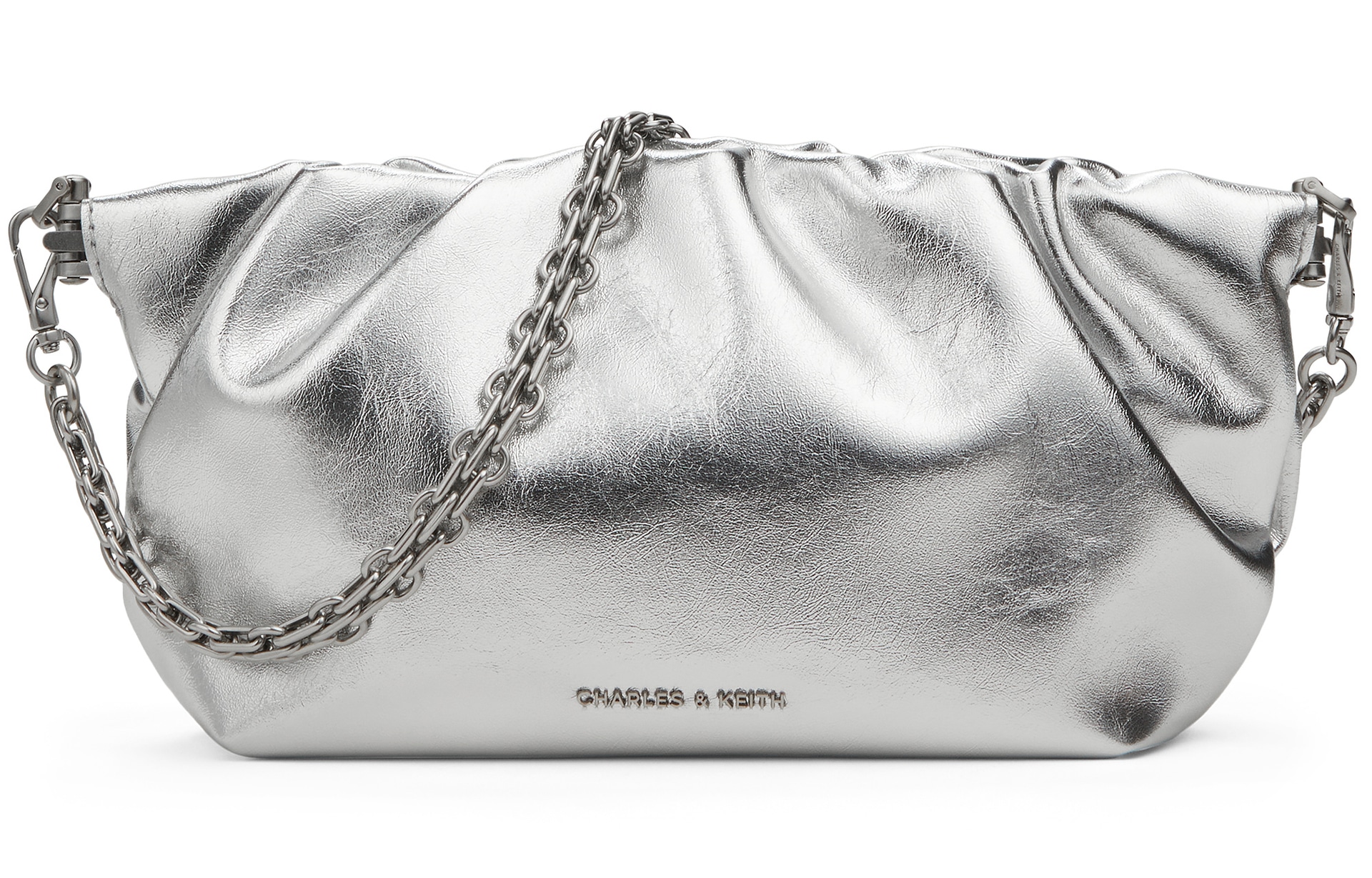CHARLES&KEITH CHARLESKEITH CK PU BrownCreamSilver