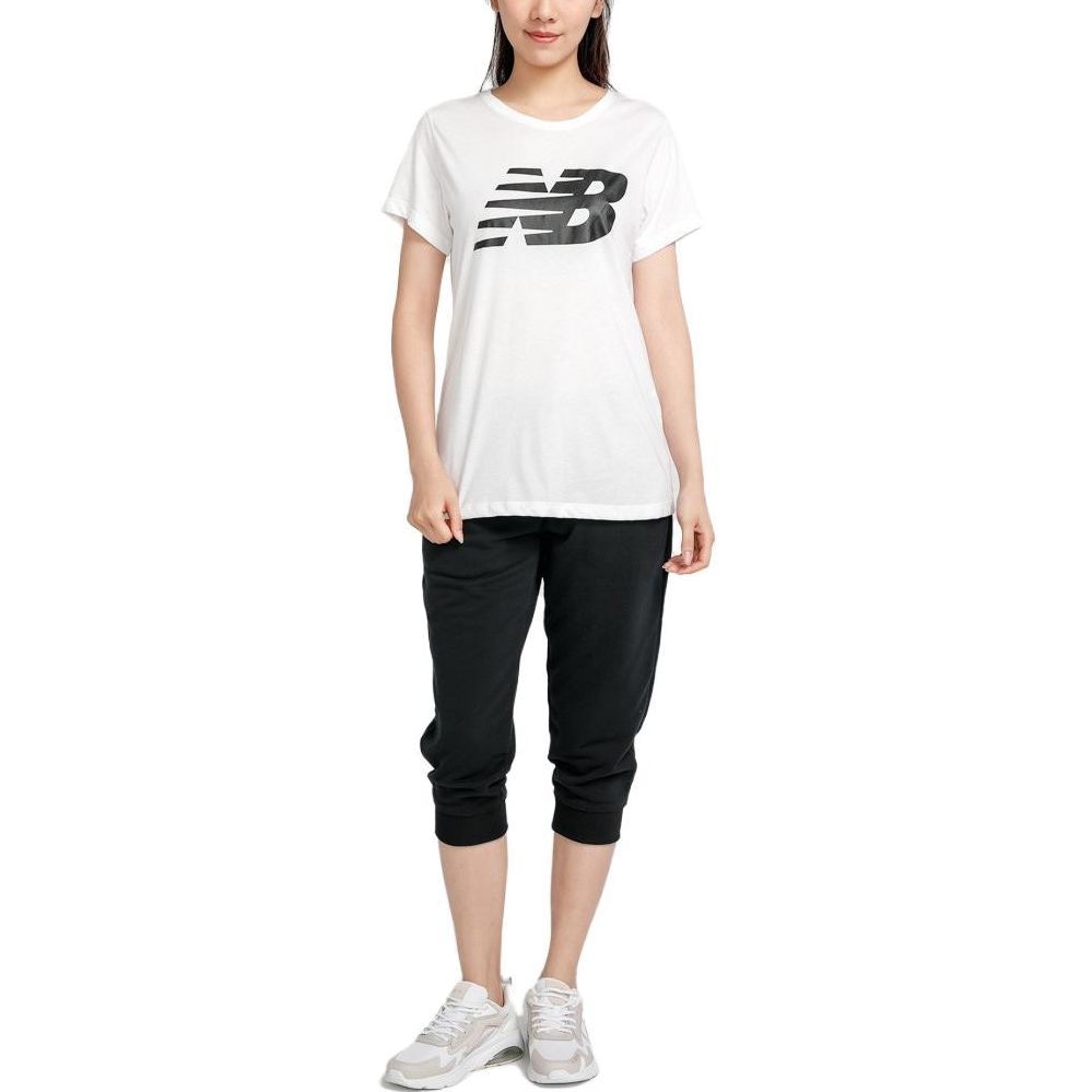 New Balance Logo Print Tee White — фото 1