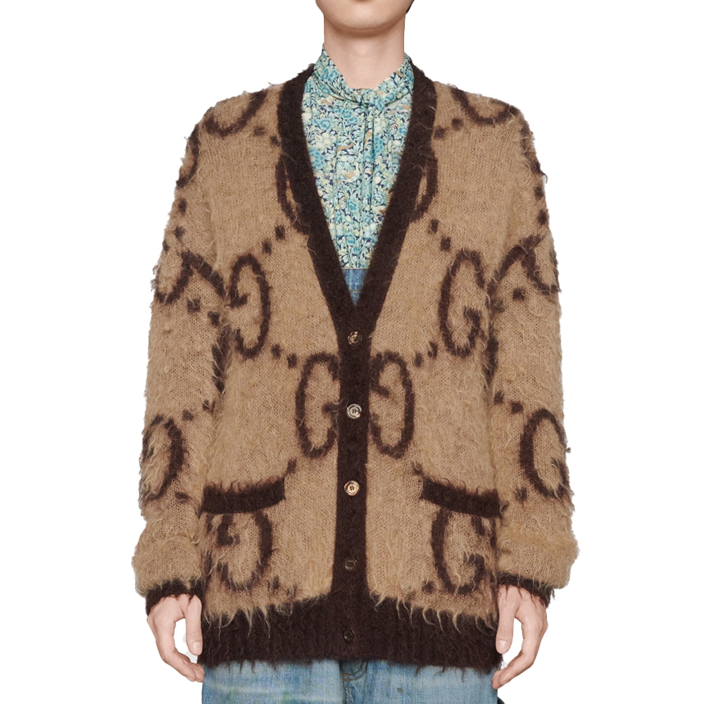 Gucci Logo Jacquard Cardigan — фото 8