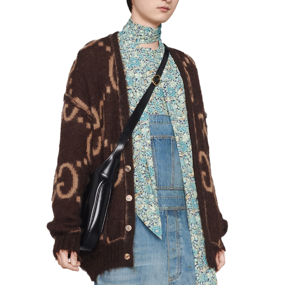 Gucci Logo Jacquard Cardigan — фото 7