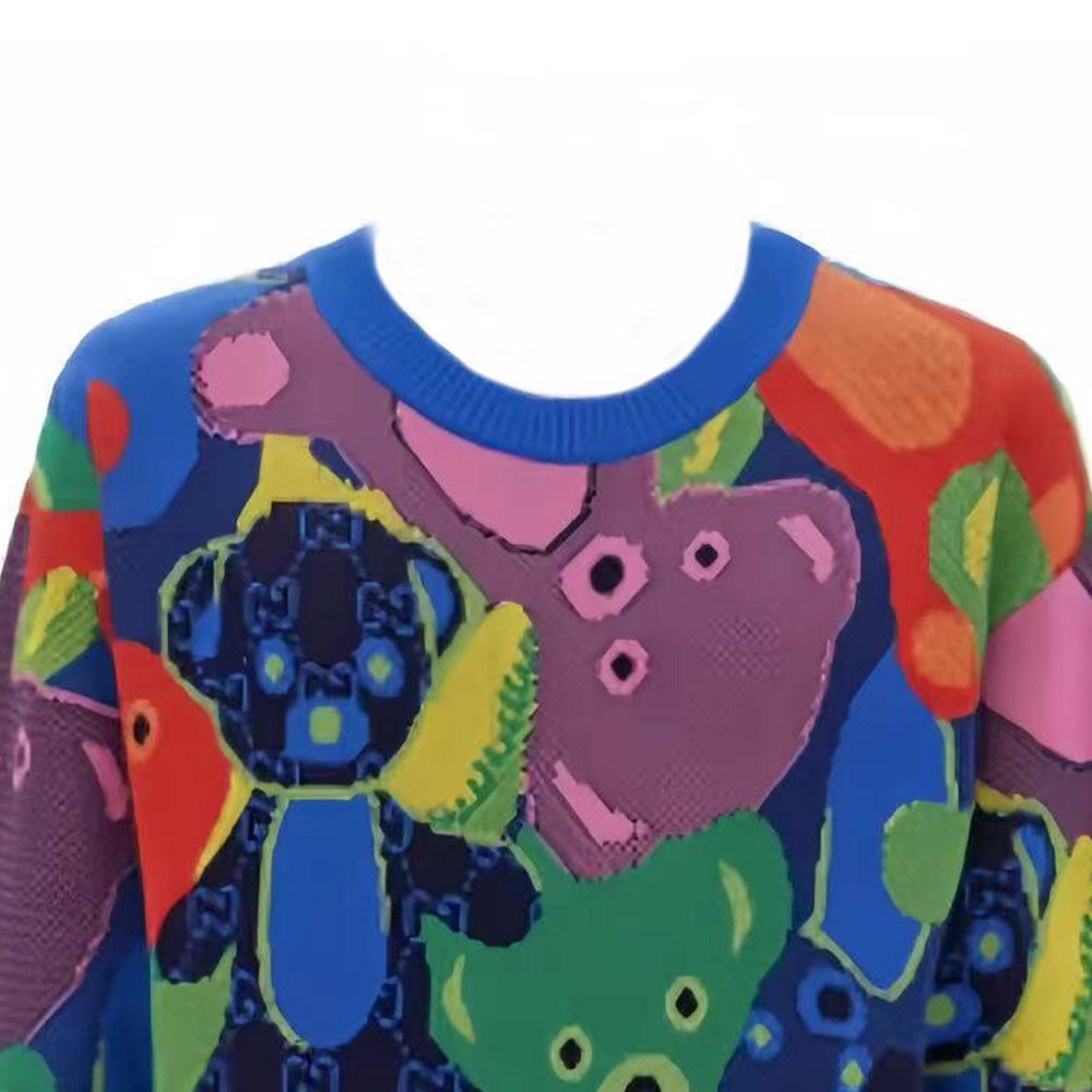 Gucci FW23 Bear Print Knit Sweater — фото 1