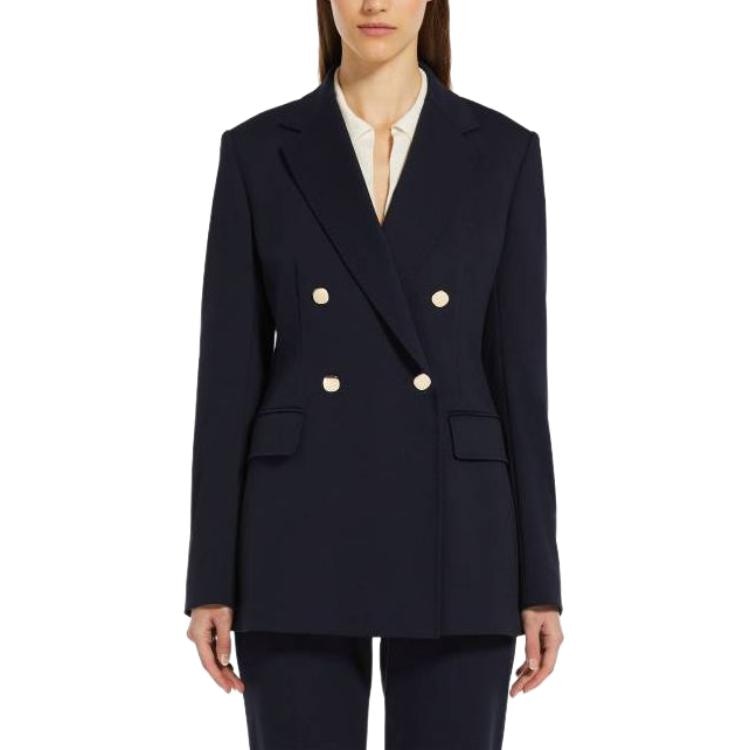 MaxMara studio Tatiana Double-Breasted Jersey Jacket — фото 4