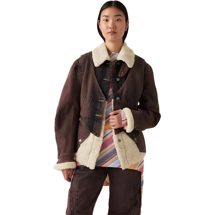 Levi’S Levi's x Kiko Kostadinov FW24 Brown Denim Jacket — фото 5