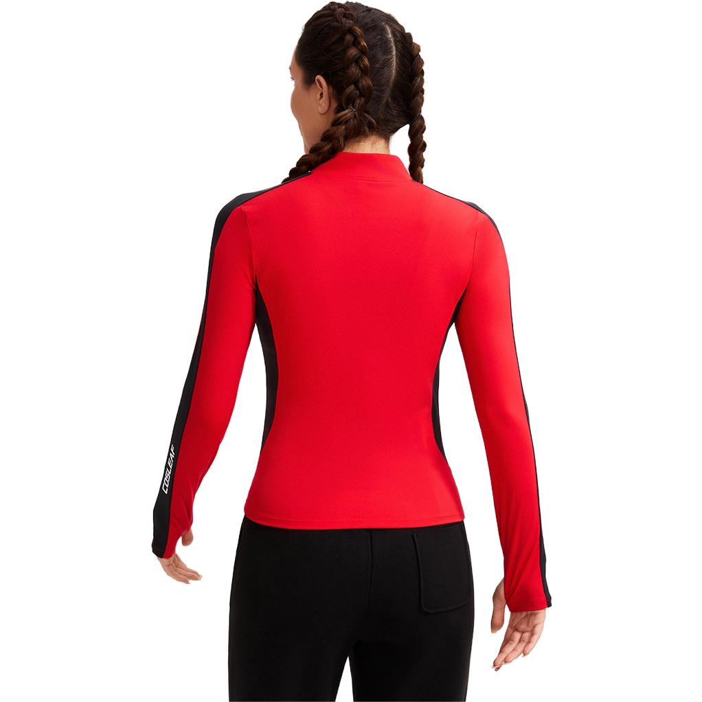 Cosleaf Colorblock Zip-Up Long Sleeve Tee — фото 9