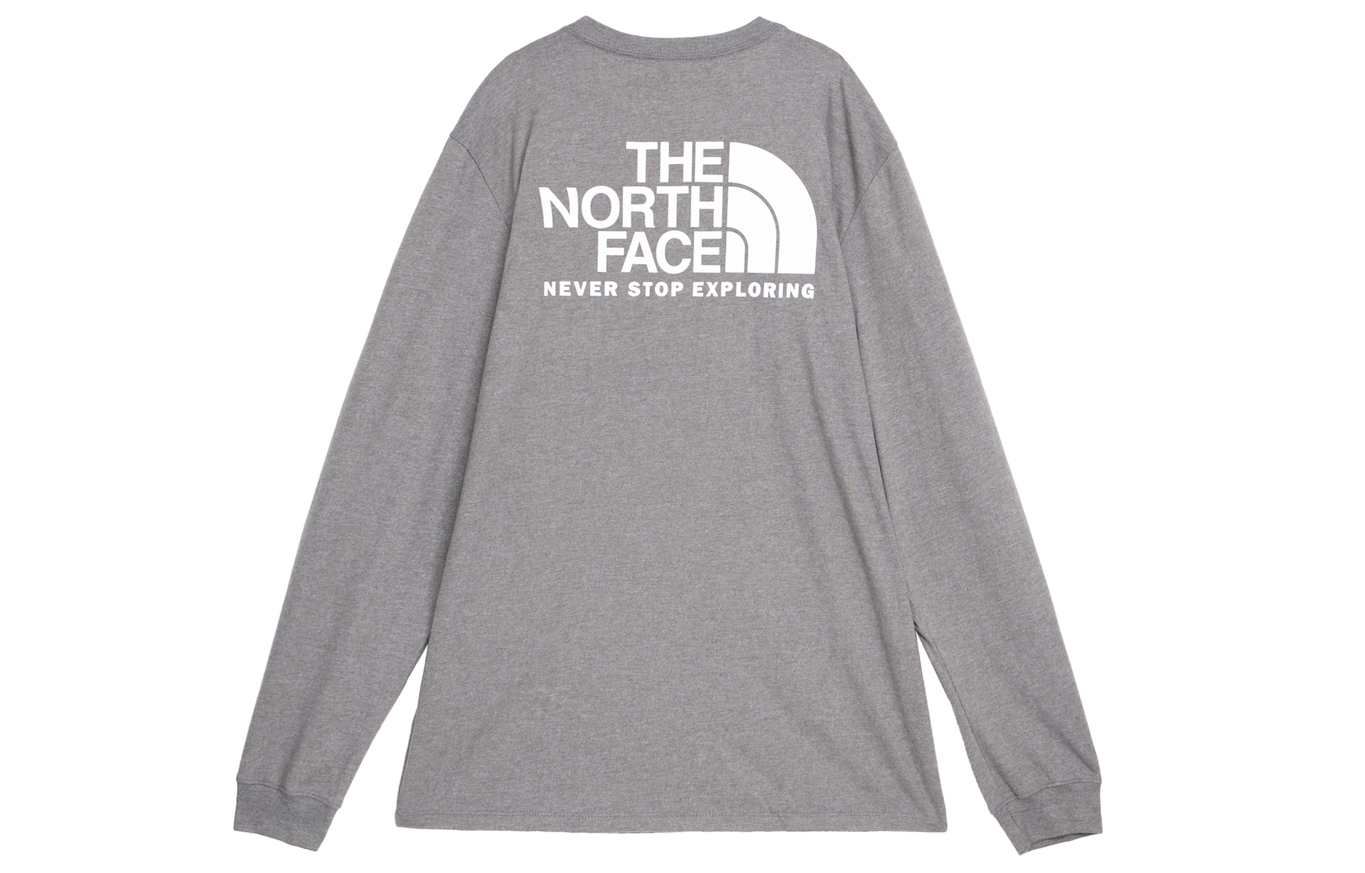 The North Face Logo Long Sleeve Tee Grey — фото 1