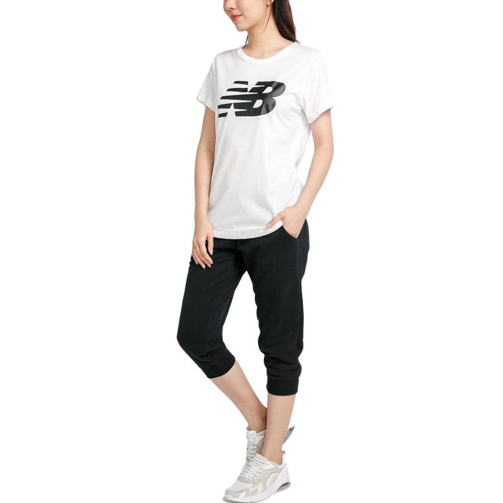 New Balance Logo Print Tee White — фото 3