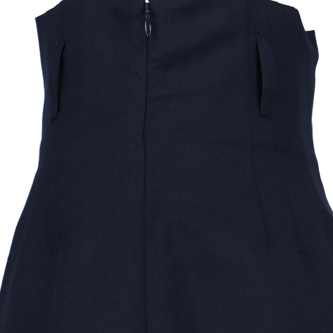 Prada SS24 High Waist Side Zipper Shorts Navy Blue — фото 6