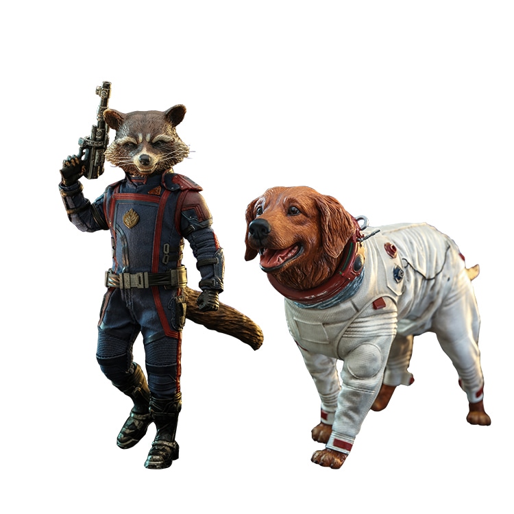 Hot Toys Rocket Raccoon & Cosmo Figure
