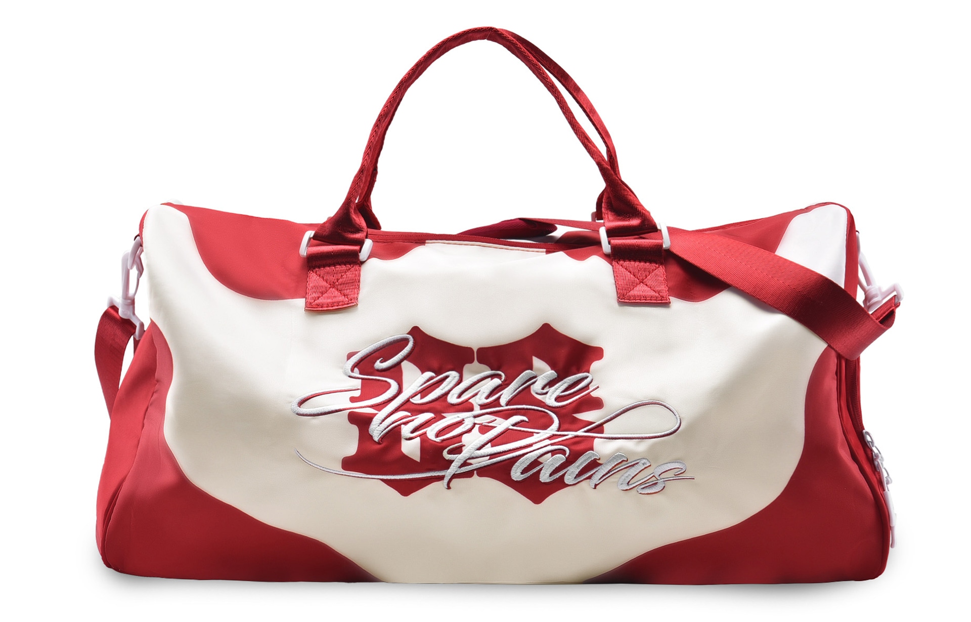 Spare No Pains. spare no pains Gym Bag Red White