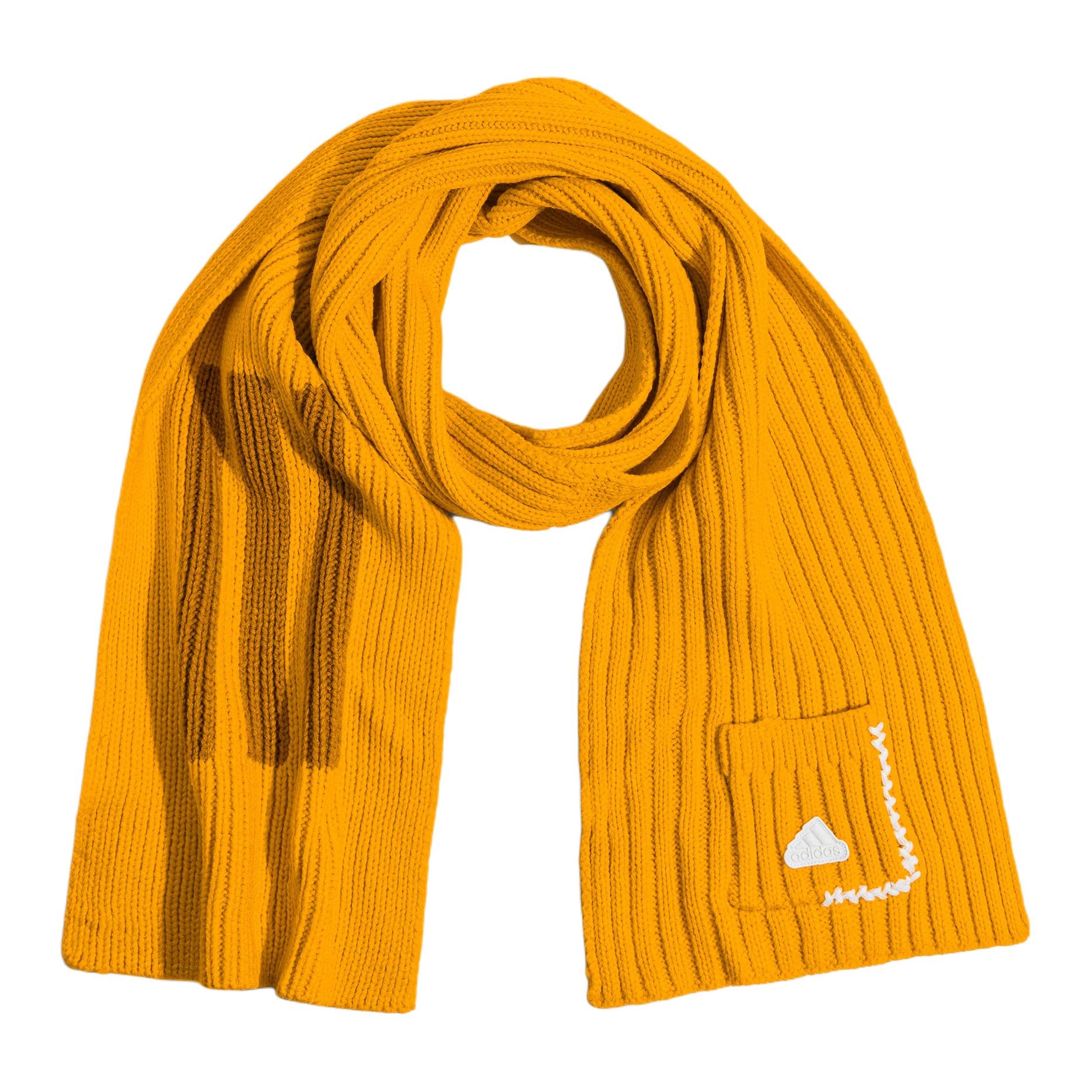 Adidas Logo Acrylic Scarf Yellow