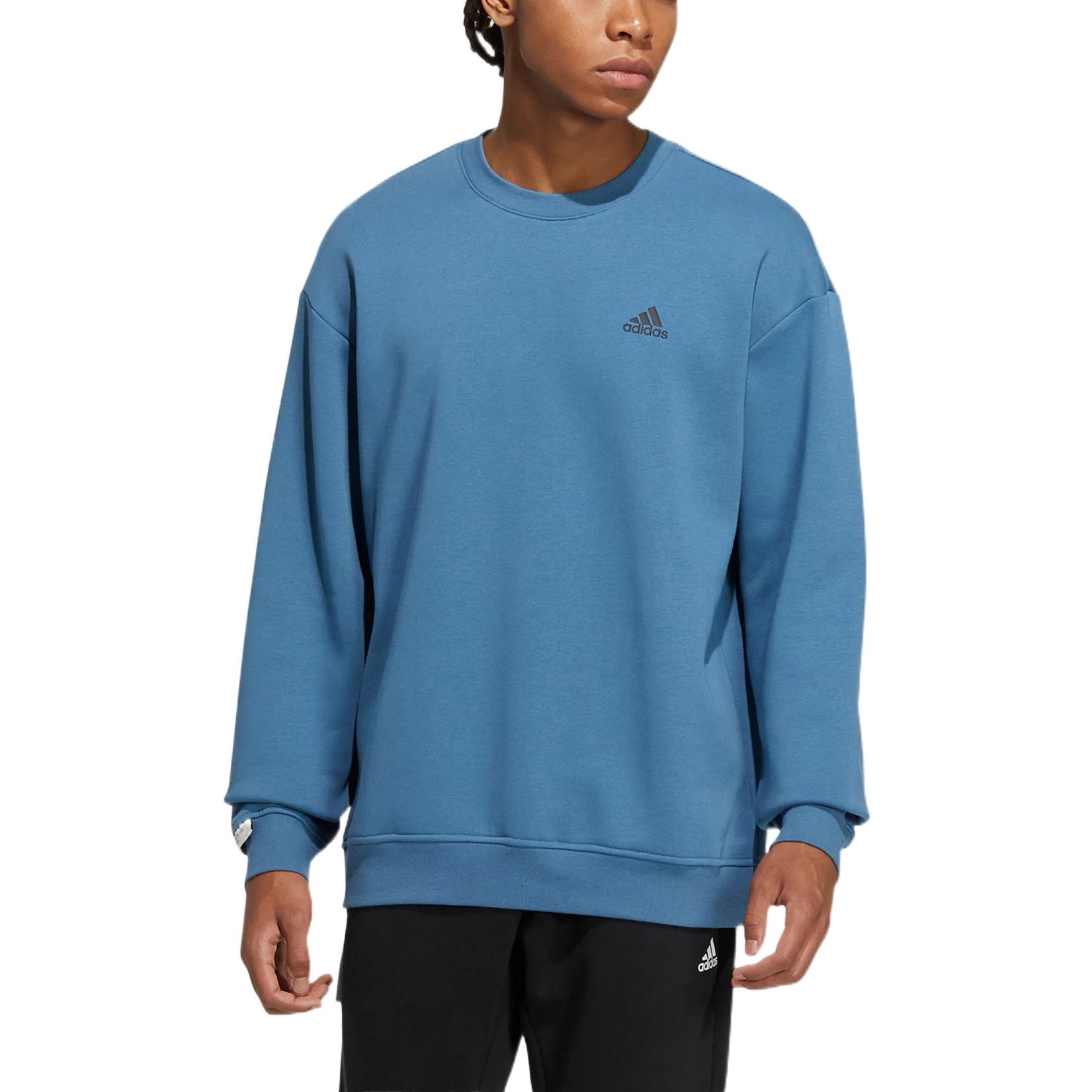 Adidas Logo Crewneck Sweatshirt Blue — фото 1