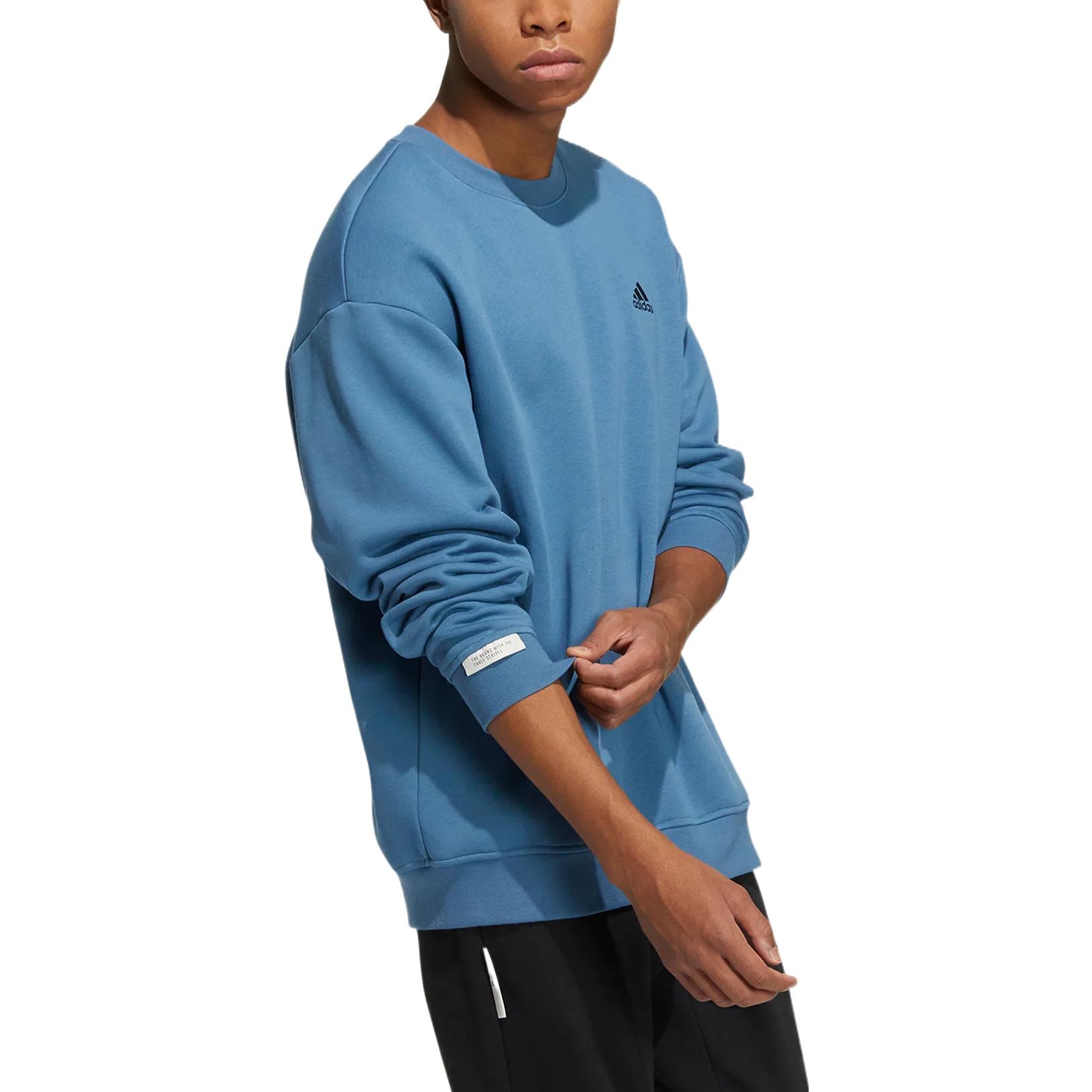 Adidas Logo Crewneck Sweatshirt Blue — фото 2