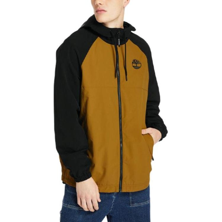Timberland Colorblock Hooded Jacket Wheat — фото 3