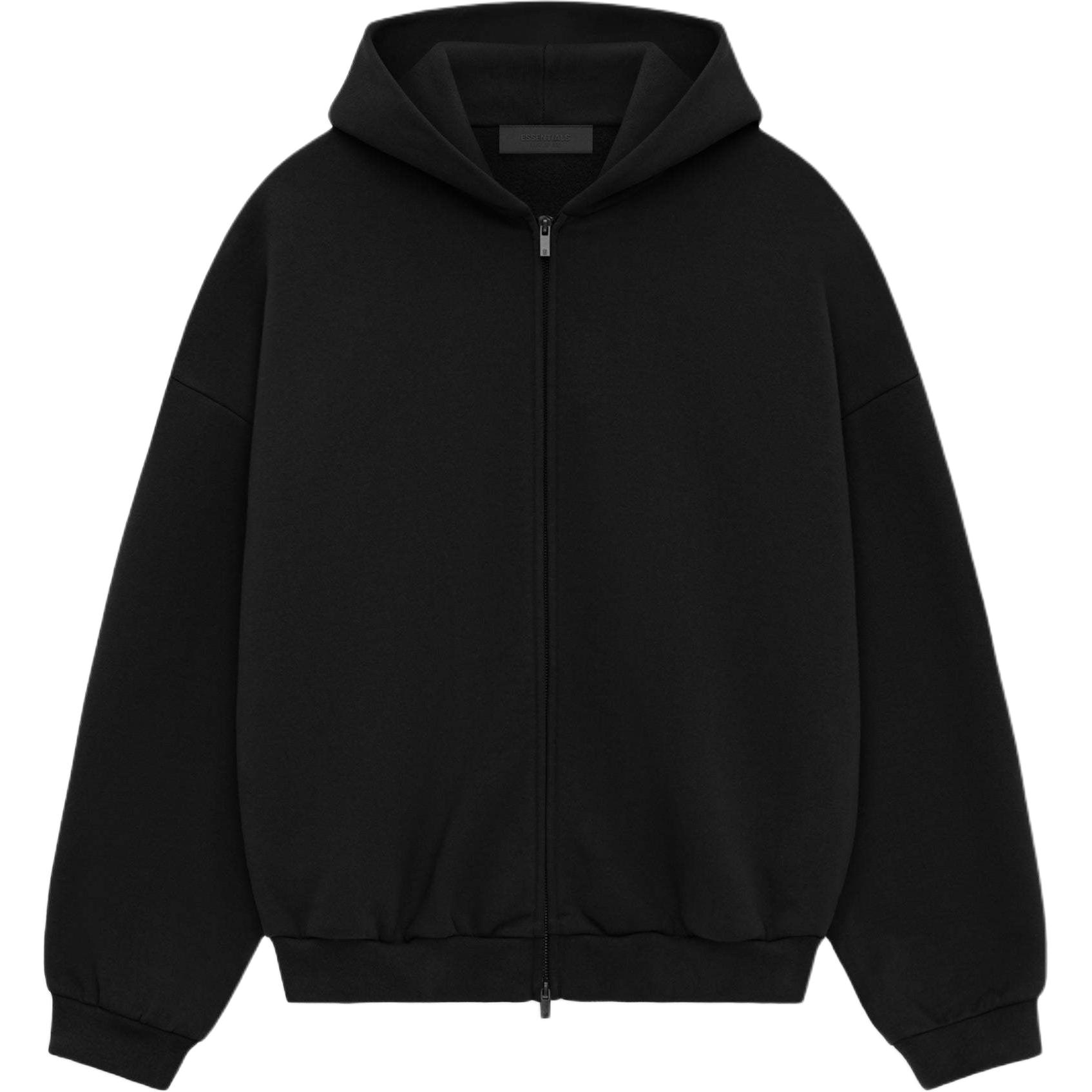 Fear Of God Essentials Heavy Fleece Fullzip Hoodie Obsidian Black — фото 1