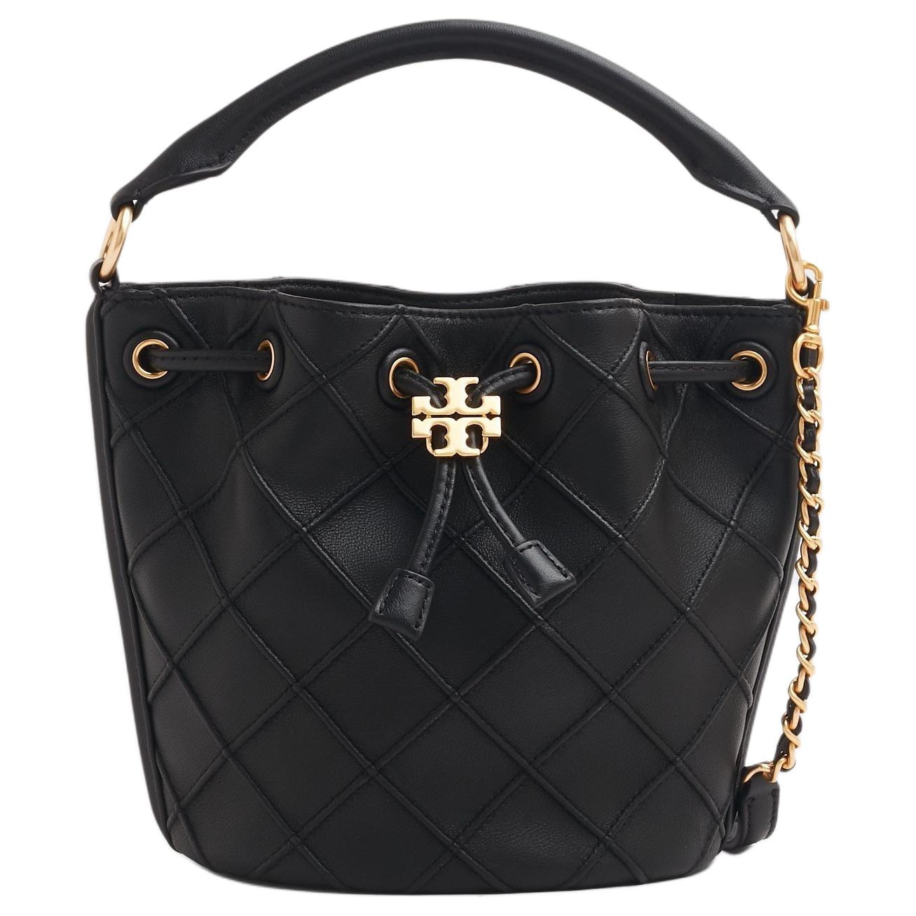 TORY BURCH/汤丽柏琦 Tory Burch Fleming Bucket Bag Black