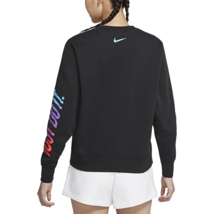 Nike Sportswear Logo Crewneck Sweatshirt Black — фото 3