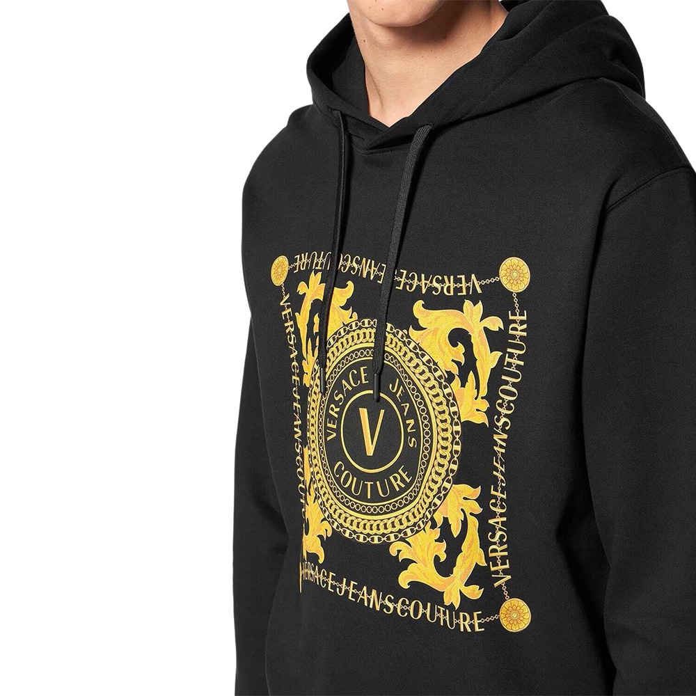 Versace Jeans Couture Versace Jeans FW23 Hoodie Black — фото 4