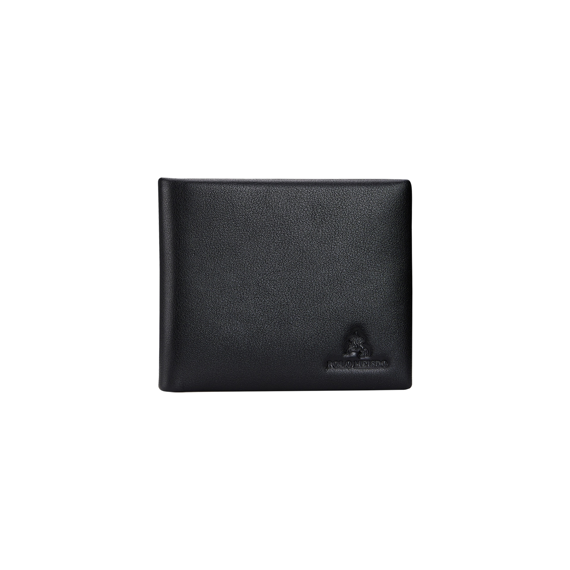POLOMEISDO Simple Leather Wallet Black