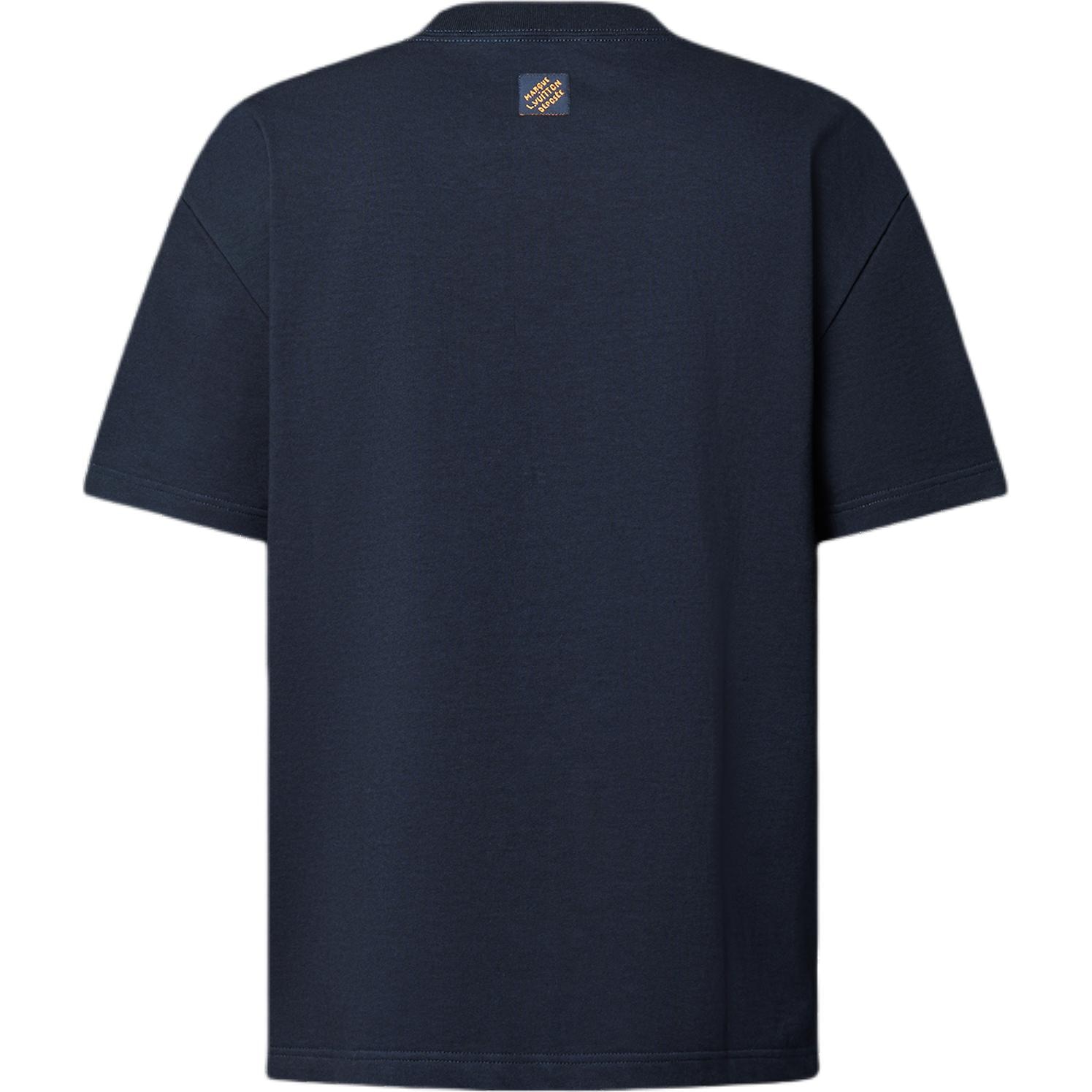 Louis Vuitton FW24 Logo T-Shirt Navy — фото 1