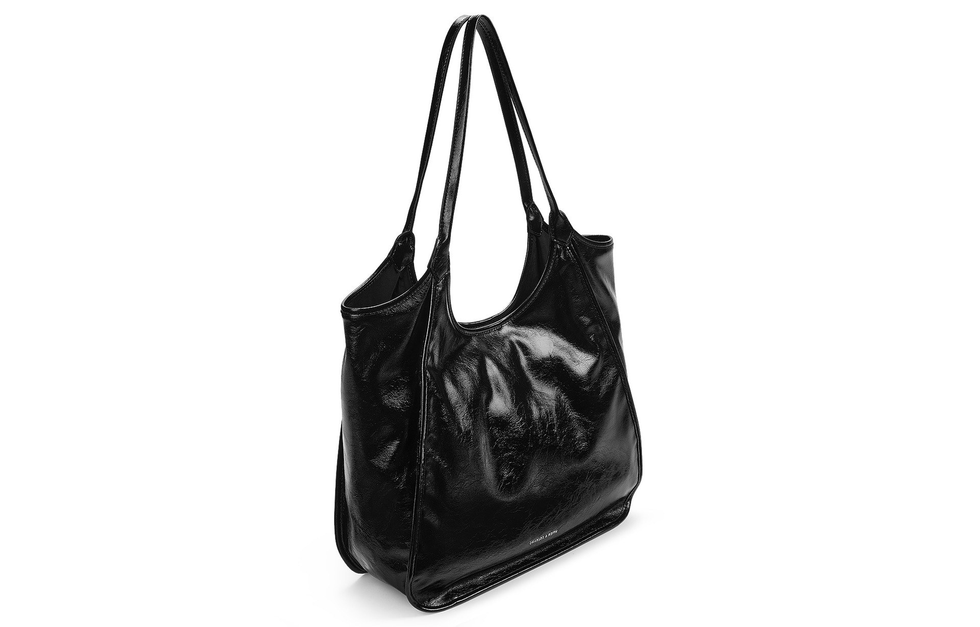 Charles&Keith CHARLESKEITH ck PU BlackPewterBurgundy — фото 2
