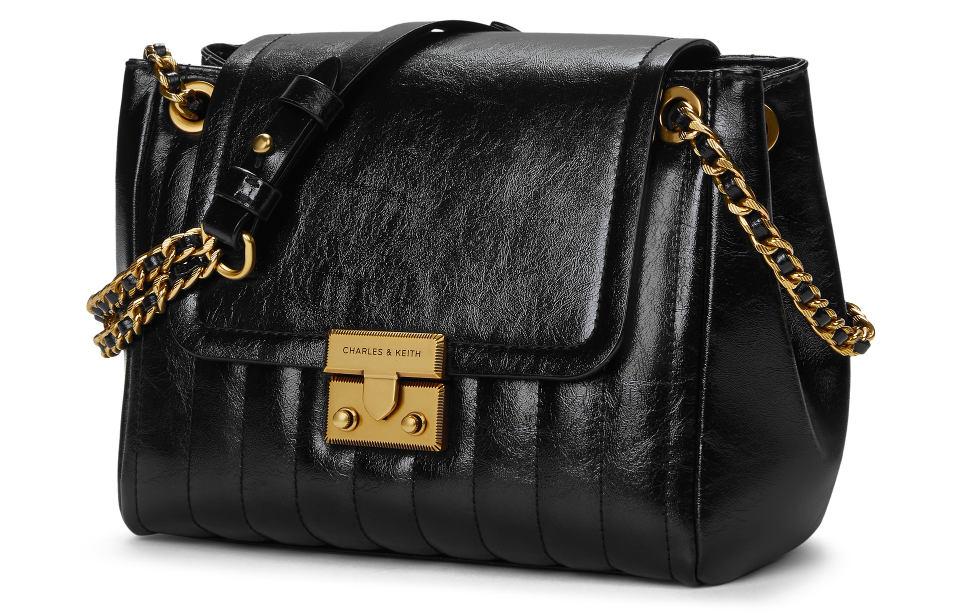 Charles&Keith CHARLESKEITH ck 24 PU BlackBurgundy — фото 1