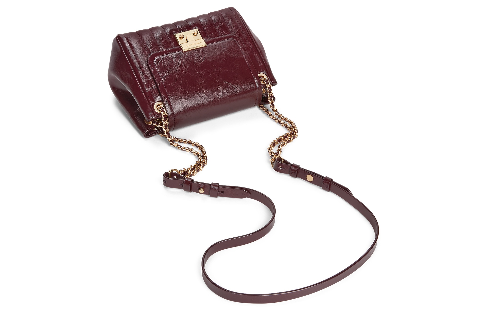 Charles&Keith CHARLESKEITH ck 24 PU BlackBurgundy — фото 8