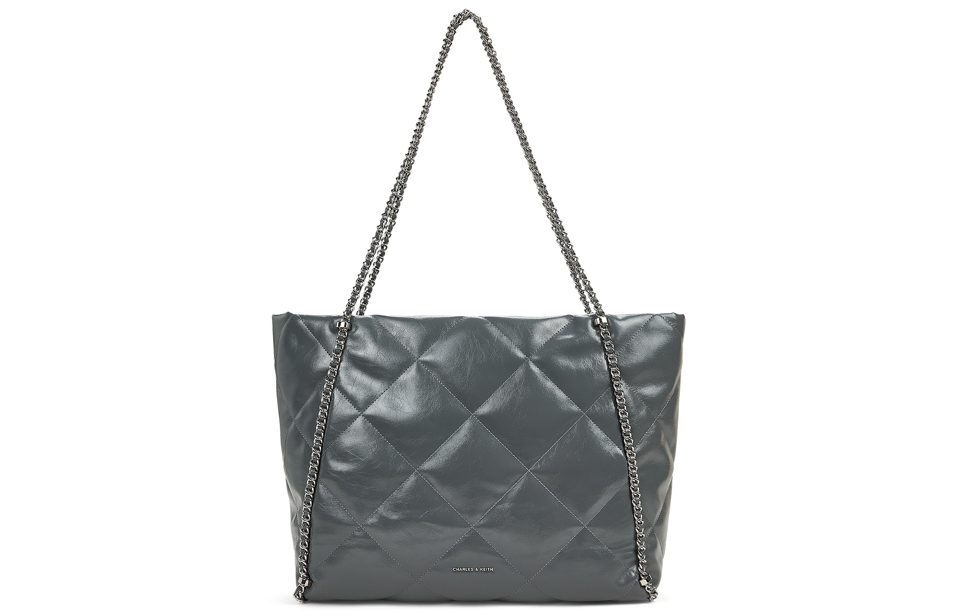 CHARLES&KEITH CHARLESKEITH ck PU BlackGreyCream