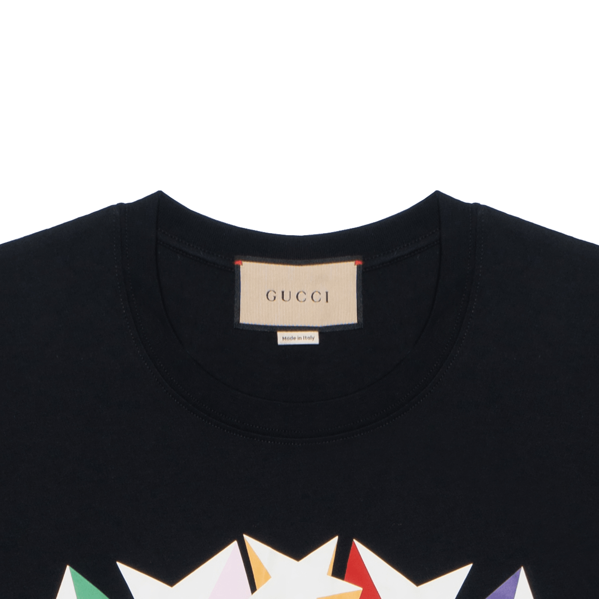Gucci Interlocking G Star Logo T-Shirt Black — фото 10
