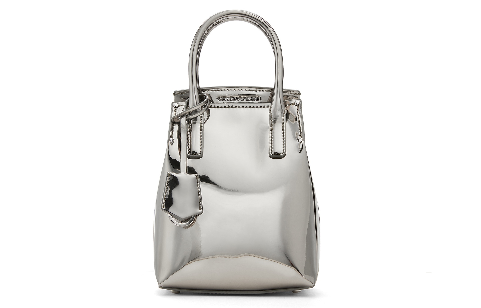 CHARLES&KEITH CHARLESKEITH ck PU BlackToffeePewter