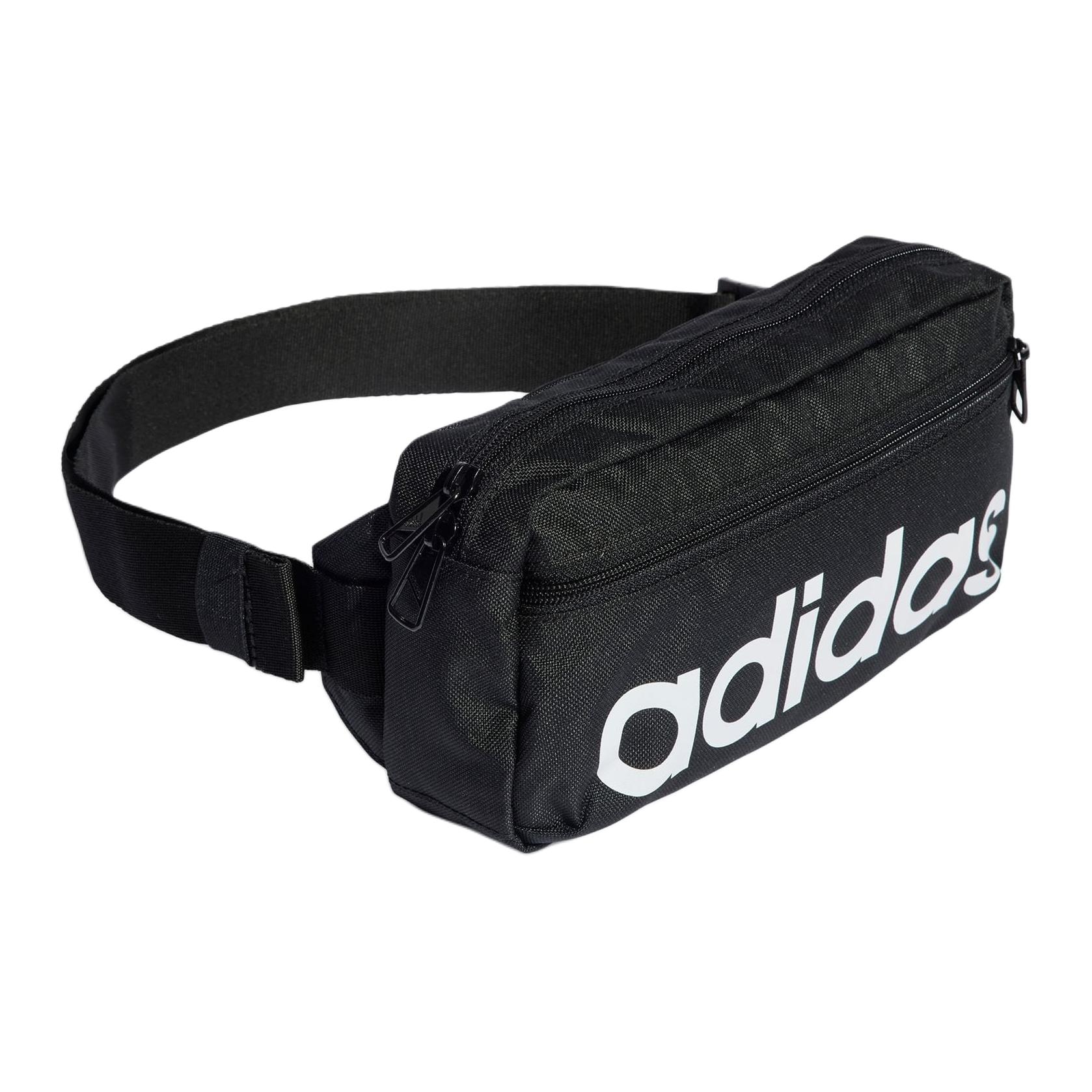 Adidas Waist Bag Black White — фото 1