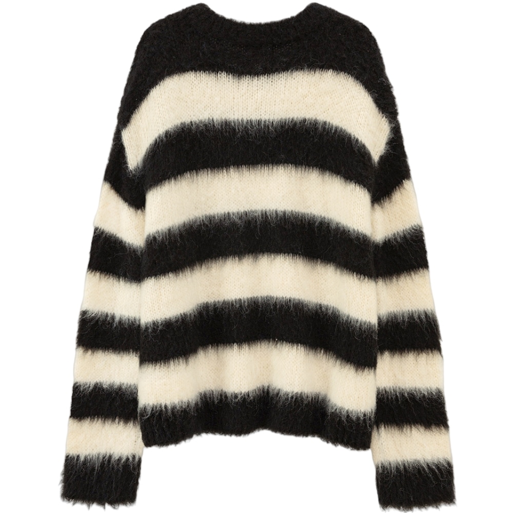 Chuu Sweater Black White Stripes — фото 2
