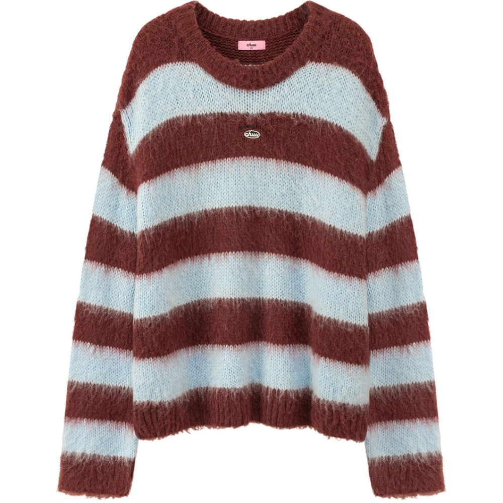 Chuu Sweater Black White Stripes — фото 3